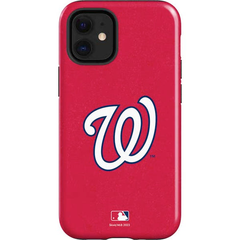 MLB Washington Nationals - Solid Distressed iPhone 12 Mini Impact Case