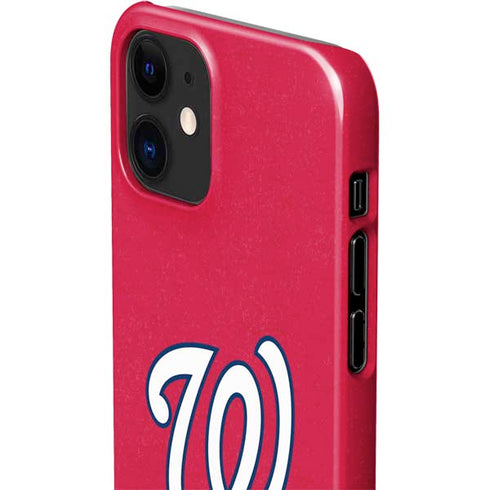 MLB Washington Nationals - Solid Distressed iPhone 12 Mini Lite Case