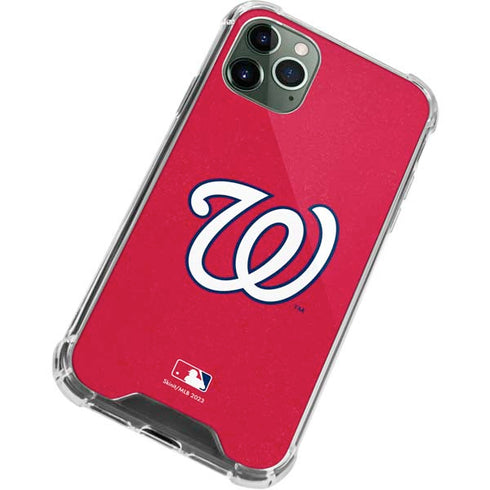 MLB Washington Nationals - Solid Distressed iPhone 12 Pro Clear Case