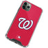 MLB Washington Nationals - Solid Distressed iPhone 12 Pro Max Clear Case