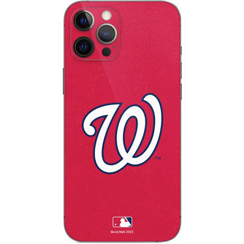 MLB Washington Nationals - Solid Distressed iPhone 12 Pro Max Skin