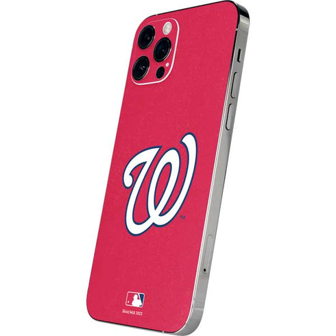MLB Washington Nationals - Solid Distressed iPhone 12 Pro Max Skin