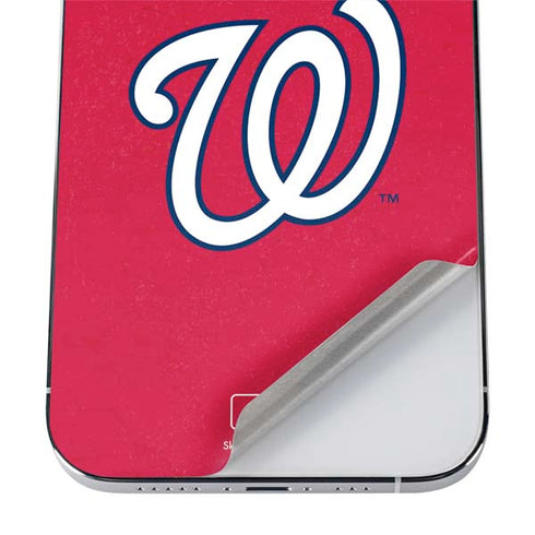 MLB Washington Nationals - Solid Distressed iPhone 12 Pro Skin