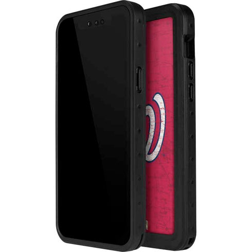 MLB Washington Nationals - Solid Distressed iPhone 12 Pro Waterproof Case