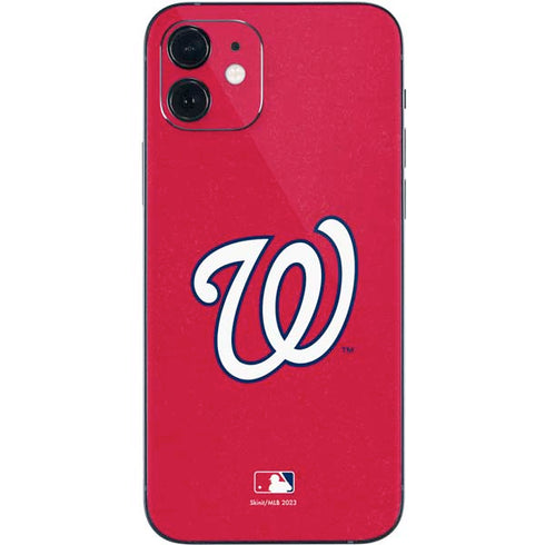 MLB Washington Nationals - Solid Distressed iPhone 12 Skin