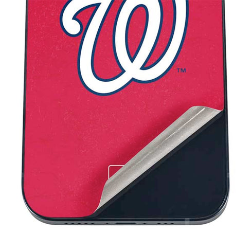 MLB Washington Nationals - Solid Distressed iPhone 12 Skin
