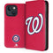 MLB Washington Nationals - Solid Distressed iPhone 13 Folio Case