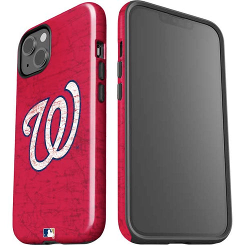 MLB Washington Nationals - Solid Distressed iPhone 13 Impact Case