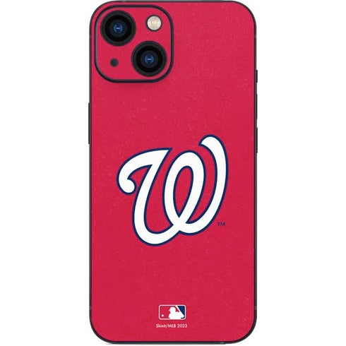 MLB Washington Nationals - Solid Distressed iPhone 13 Mini Skin