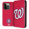 MLB Washington Nationals - Solid Distressed iPhone 13 Pro Folio Case