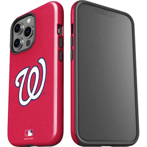 MLB Washington Nationals - Solid Distressed iPhone 13 Pro Impact Case