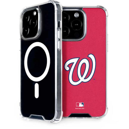 MLB Washington Nationals - Solid Distressed iPhone 13 Pro MagSafe Case