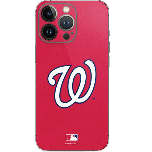 MLB Washington Nationals - Solid Distressed iPhone 13 Pro Skin
