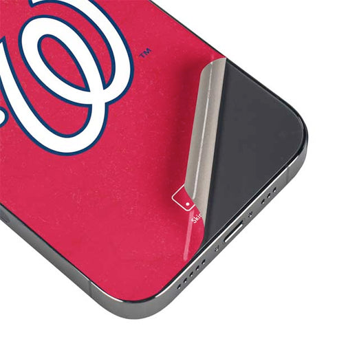 MLB Washington Nationals - Solid Distressed iPhone 13 Pro Skin