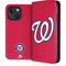 MLB Washington Nationals - Solid Distressed iPhone 14 Folio Case