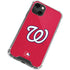 MLB Washington Nationals - Solid Distressed iPhone 14 Plus Clear Case