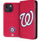 MLB Washington Nationals - Solid Distressed iPhone 14 Plus Folio Case