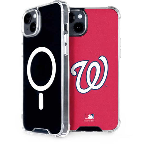 MLB Washington Nationals - Solid Distressed iPhone 15 Plus MagSafe Case