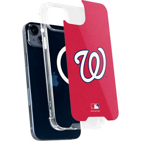 MLB Washington Nationals - Solid Distressed iPhone 15 Plus MagSafe Case