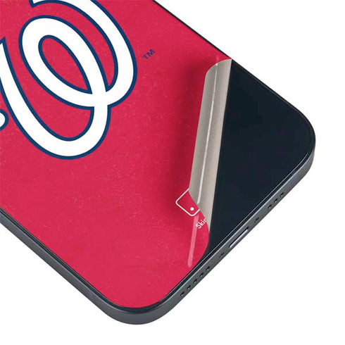 MLB Washington Nationals - Solid Distressed iPhone 14 Plus Skin