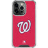MLB Washington Nationals - Solid Distressed iPhone 15 Pro Clear Case