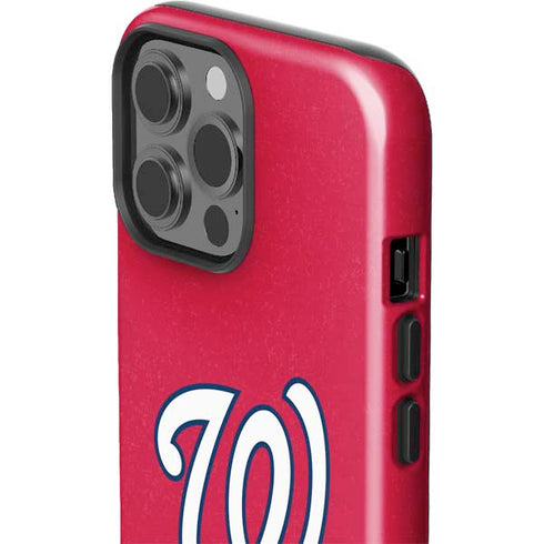MLB Washington Nationals - Solid Distressed iPhone 15 Pro Max Impact Case