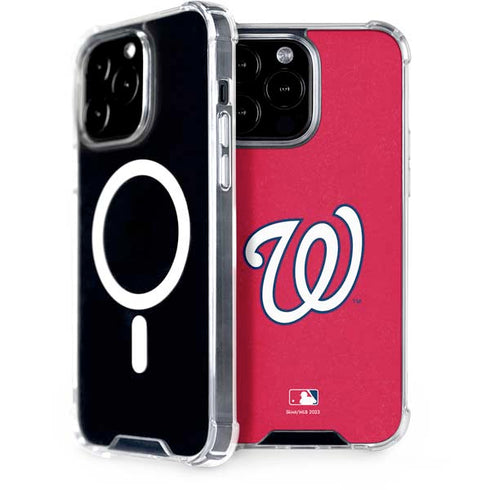 MLB Washington Nationals - Solid Distressed iPhone 15 Pro Max MagSafe Case