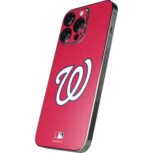 MLB Washington Nationals - Solid Distressed iPhone 14 Pro Skin