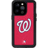 MLB Washington Nationals - Solid Distressed iPhone 14 Pro Waterproof Case