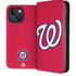 MLB Washington Nationals - Solid Distressed iPhone 15 Plus Folio Case