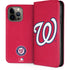 MLB Washington Nationals - Solid Distressed iPhone 15 Pro Max Folio Case