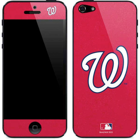 MLB Washington Nationals - Solid Distressed iPhone 5/5s/5SE Skin