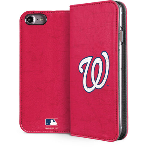 MLB Washington Nationals - Solid Distressed iPhone 8 Folio Case