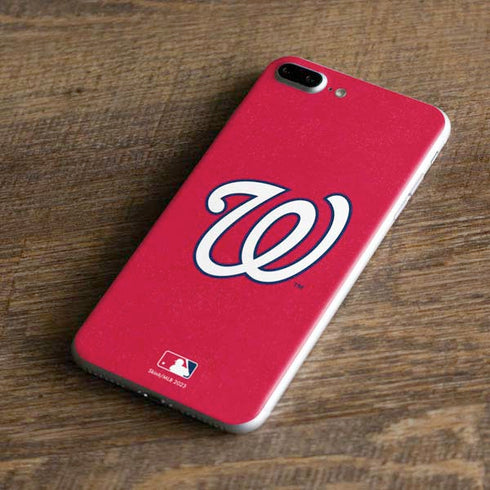 MLB Washington Nationals - Solid Distressed iPhone 8 Plus Skin