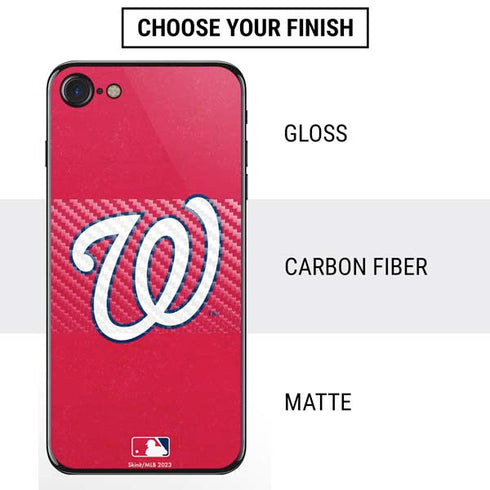 MLB Washington Nationals - Solid Distressed iPhone SE (2nd & 3rd Gen) Skin