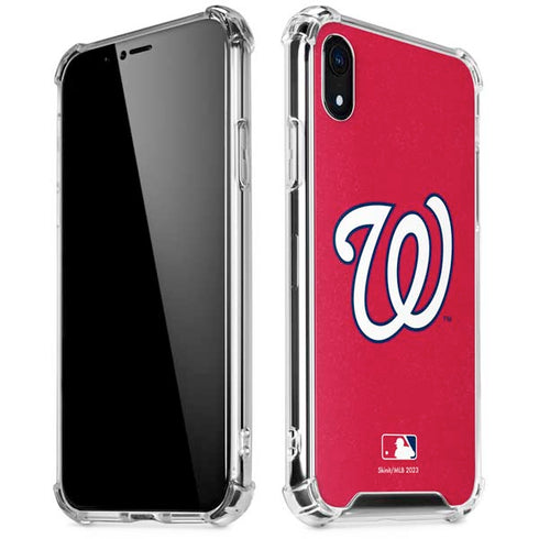 MLB Washington Nationals - Solid Distressed iPhone XR Clear Case