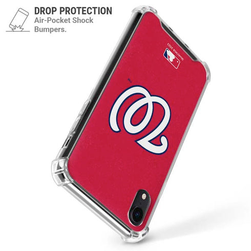 MLB Washington Nationals - Solid Distressed iPhone XR Clear Case