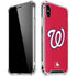 MLB Washington Nationals - Solid Distressed iPhone XS Max Clear Case