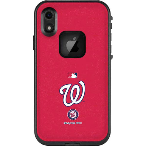 MLB Washington Nationals - Solid Distressed LifeProof Fre iPhone Skin