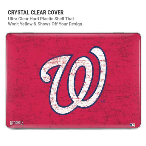 MLB Washington Nationals - Solid Distressed MacBook Air 13in M1 (2021) Case plus Skin