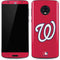 MLB Washington Nationals - Solid Distressed Moto G6 Skin