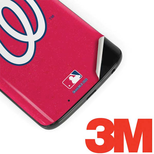 MLB Washington Nationals - Solid Distressed Moto G6 Skin