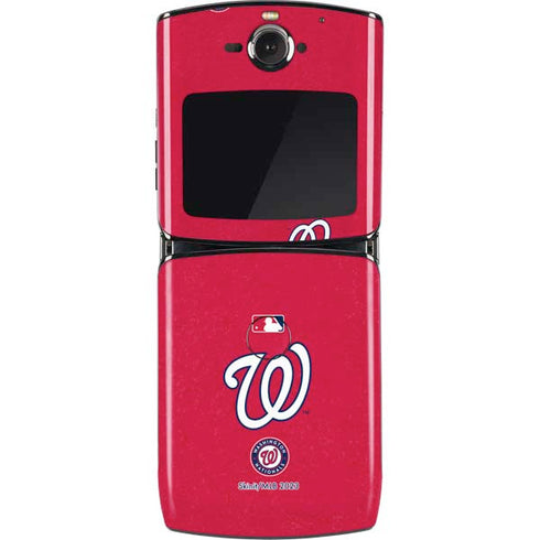 MLB Washington Nationals - Solid Distressed Motorola RAZR Skin
