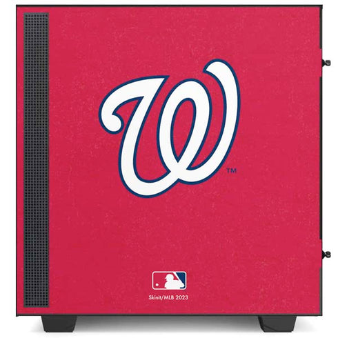 MLB Washington Nationals - Solid Distressed NZXT H510 Compact ATX Mid-Tower Case Skin