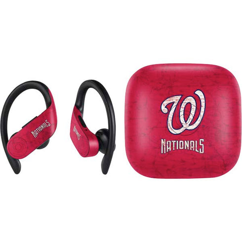 MLB Washington Nationals - Solid Distressed PowerBeats Pro Skin