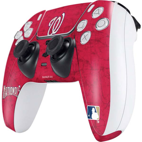 MLB Washington Nationals - Solid Distressed PS5 Controller Skin