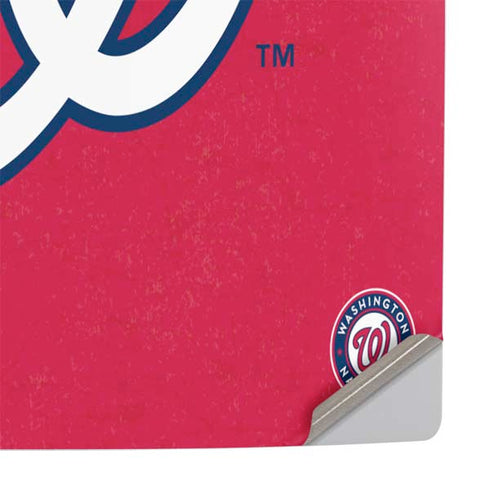 MLB Washington Nationals - Solid Distressed PS5 Slim Disk Console Skin