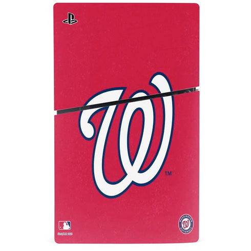 MLB Washington Nationals - Solid Distressed PS5 Slim Digital Edition Bundle Skin