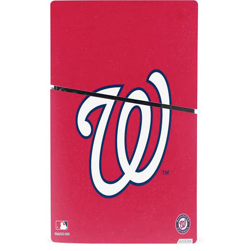 MLB Washington Nationals - Solid Distressed PS5 Slim Digital Edition Bundle Skin