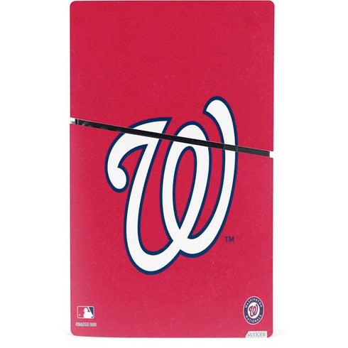 MLB Washington Nationals - Solid Distressed PS5 Slim Digital Edition Console Skin
